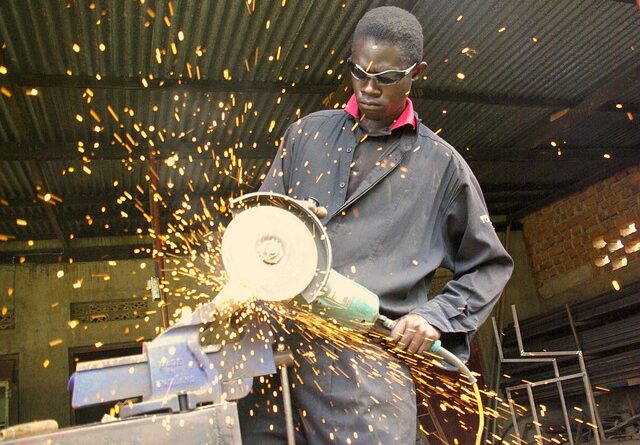 miniature angle grinder