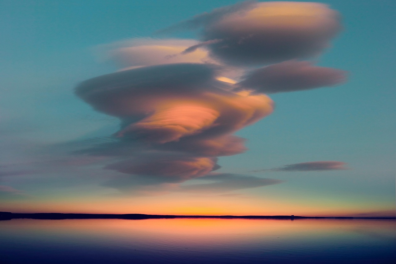 landscape, darling, clouds, weather, sea, sunset, nature, sun, air, airspace