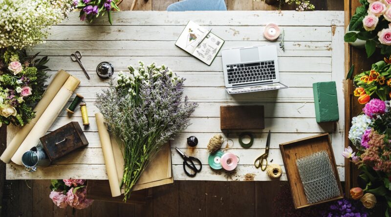 arrangement, attractive, beautiful, bloom, blossom, bouquet, business, colorful, beautiful flowers, decoration, detail, flower wallpaper, floral, florist, flowers, natural, plants, present, flower background, nature, shop, small business, wooden table, workspace