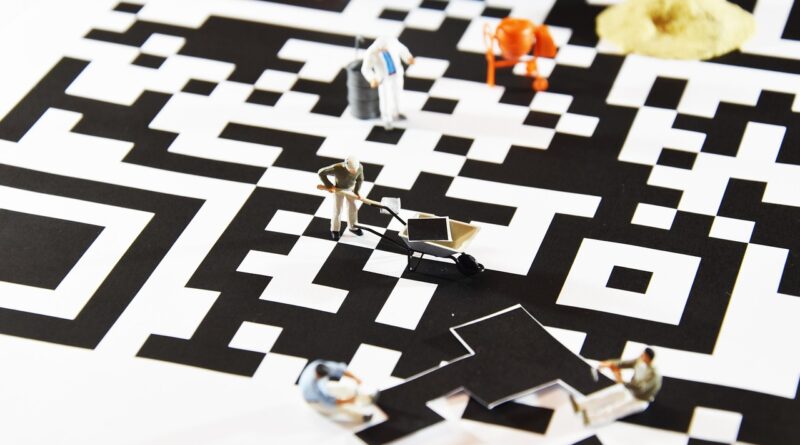 figures, miniatures, qr code, bar code, code, workers, technology, industry, scanning, scan, communication, display, mobile, visual, qr code, qr code, qr code, qr code, qr code, bar code