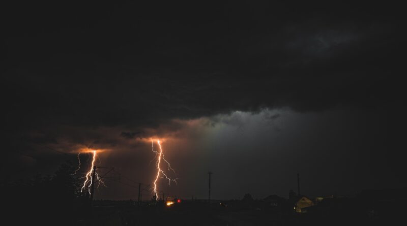 lightning, storm, danger, nature, clouds, weather