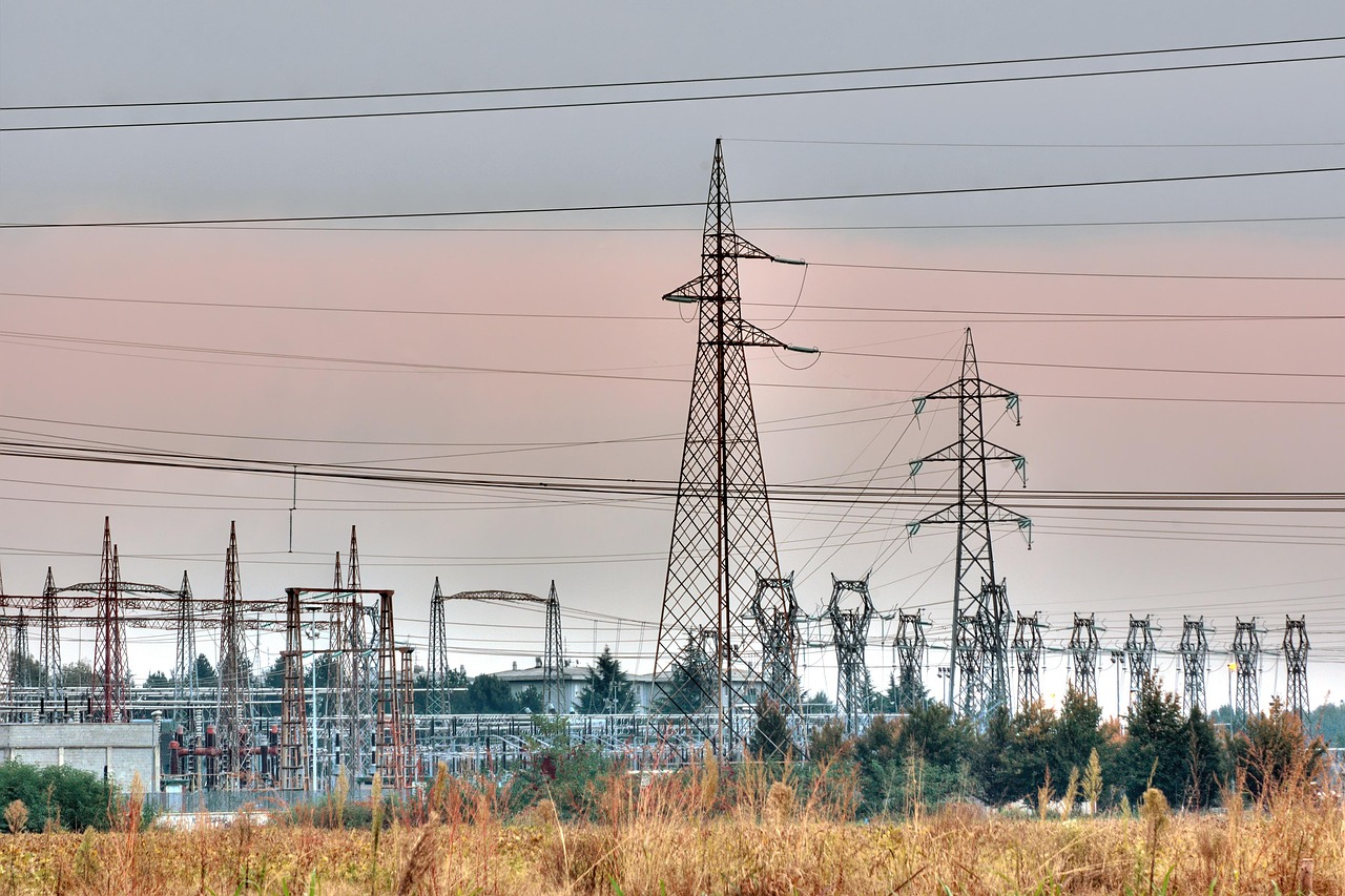power plant, power, electricity, pylons, trellis, electric cables, energy distribution, voltage, high voltage, power line, power plant, power plant, power plant, power plant, power plant