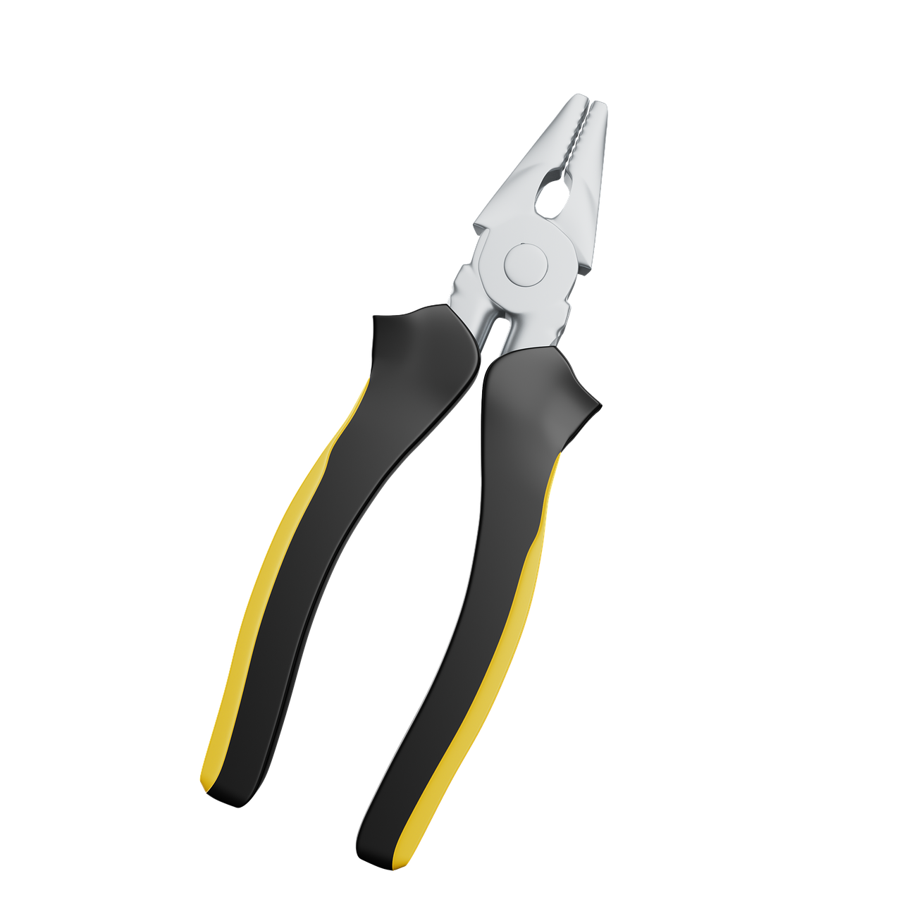pliers, tool, repair, rubber, yellow, black, metal, repairs, household, multifunctional, maintenance, diy, household tools, mechanic, office, disassembly, ergonomic, work, craft, precision