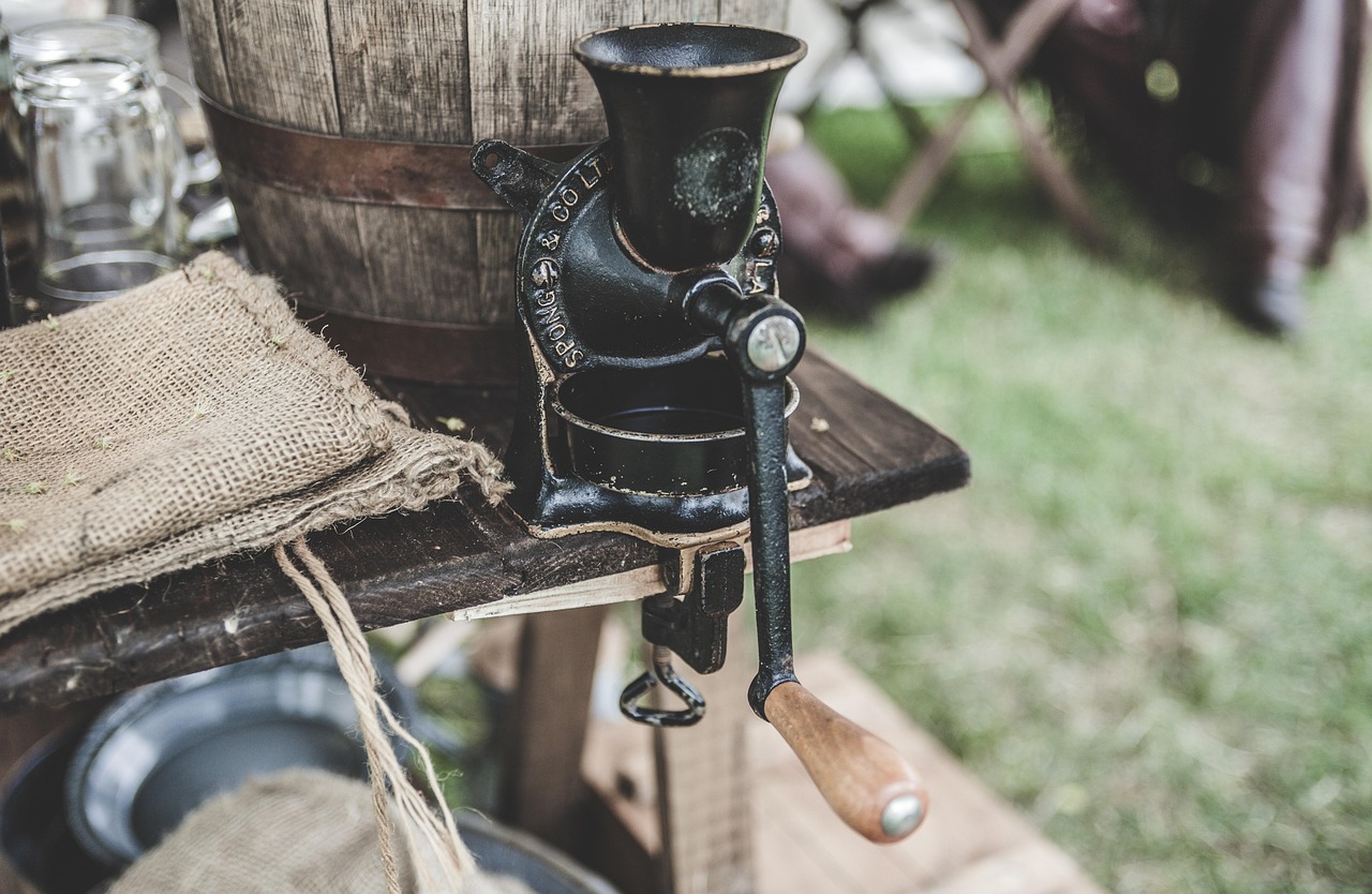 antique, brand, coffee grinder, design, hessian, old, rural, rustic, traditional, vintage, wooden, brand, brand, brand, brand, brand, hessian